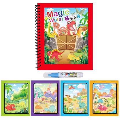 Paint-with-Water Book, Dinosaurs theme